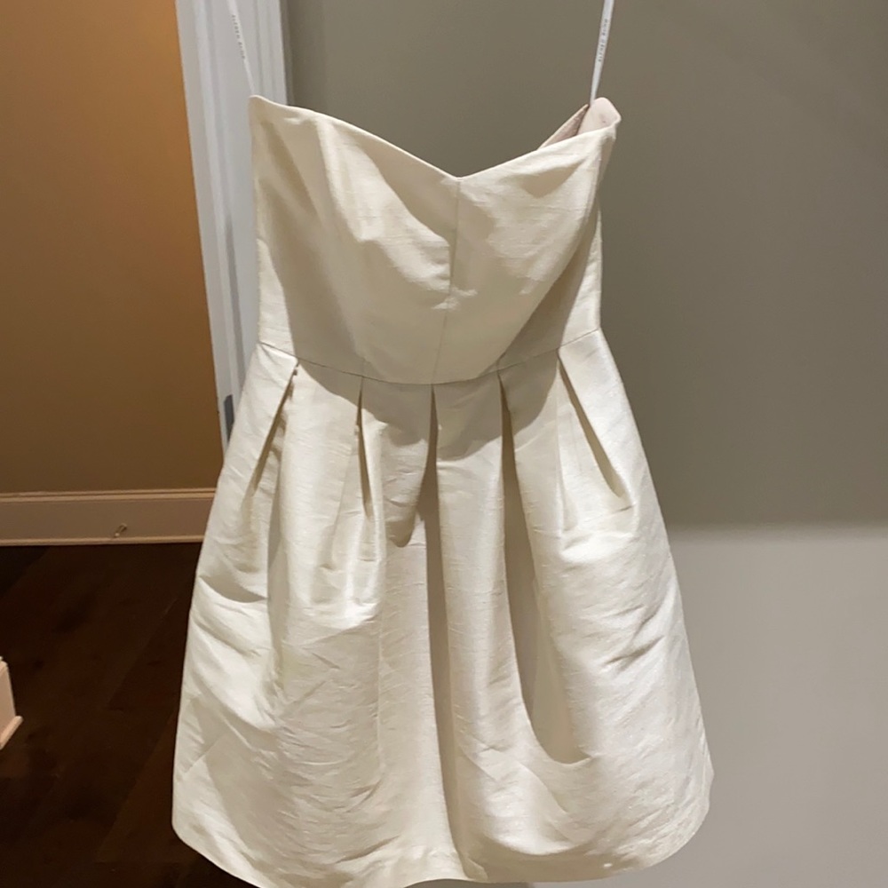 Champagne bridesmaids dress; size 2!